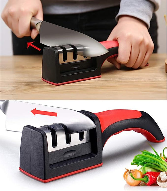 3-in-1 Knife Sharpener & Ceramic Peeler