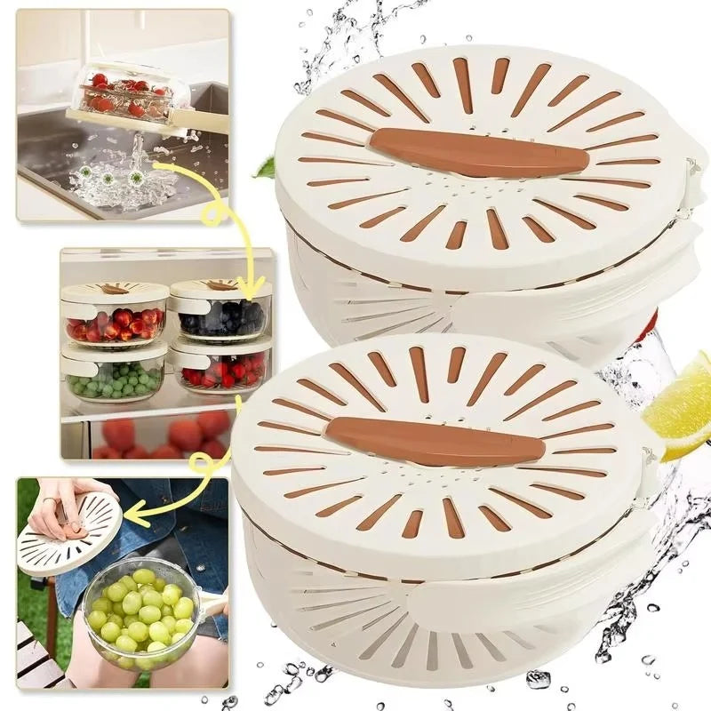 Multi-Purpose Vegetable & Fruit Washer Basket – Kitchen Sink Colander