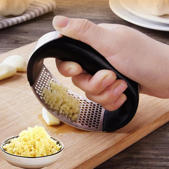 Stainless Steel Manual Garlic Press – Easy Garlic Crusher