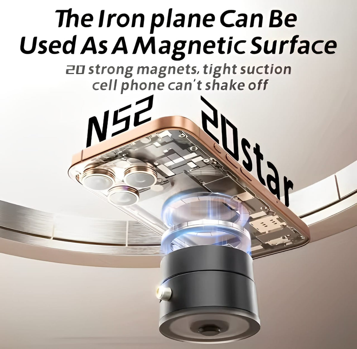 Double-Sided Vacuum Magnetic Phone Holder
