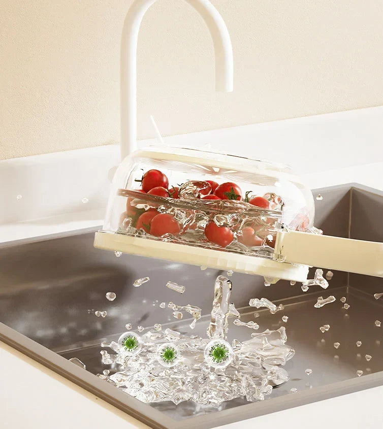 Multi-Purpose Vegetable & Fruit Washer Basket – Kitchen Sink Colander