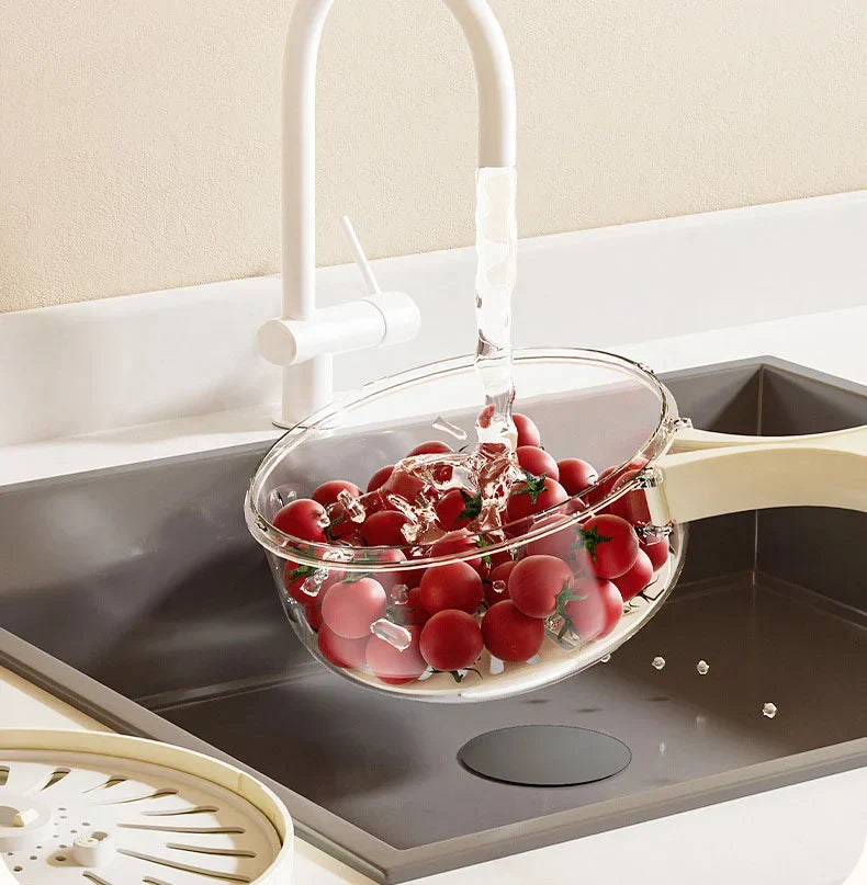 Multi-Purpose Vegetable & Fruit Washer Basket – Kitchen Sink Colander