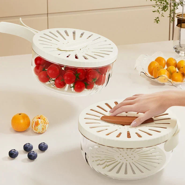 Multi-Purpose Vegetable & Fruit Washer Basket – Kitchen Sink Colander