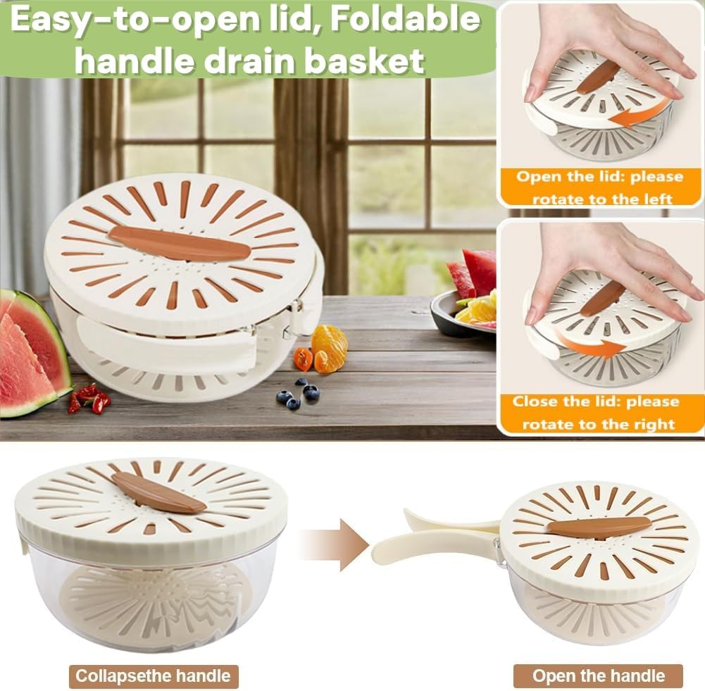 Multi-Purpose Vegetable & Fruit Washer Basket – Kitchen Sink Colander