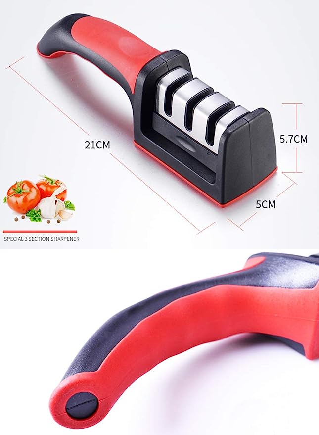 3-in-1 Knife Sharpener & Ceramic Peeler