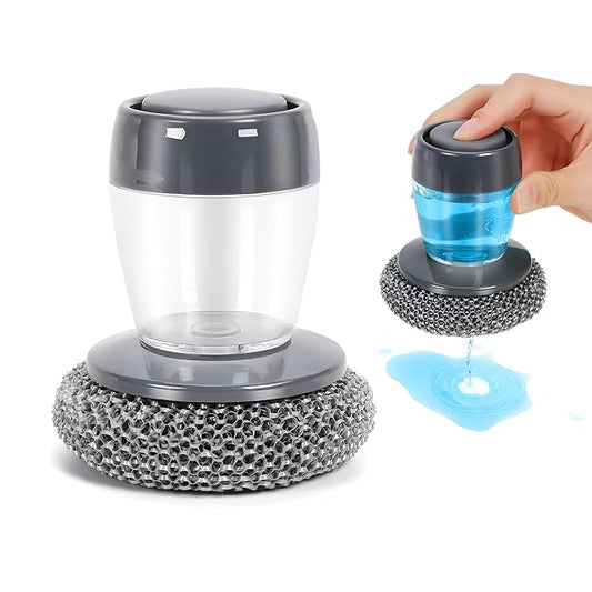 Magic Kitchen Sink Cleaning Scrubber with Soap Dispenser