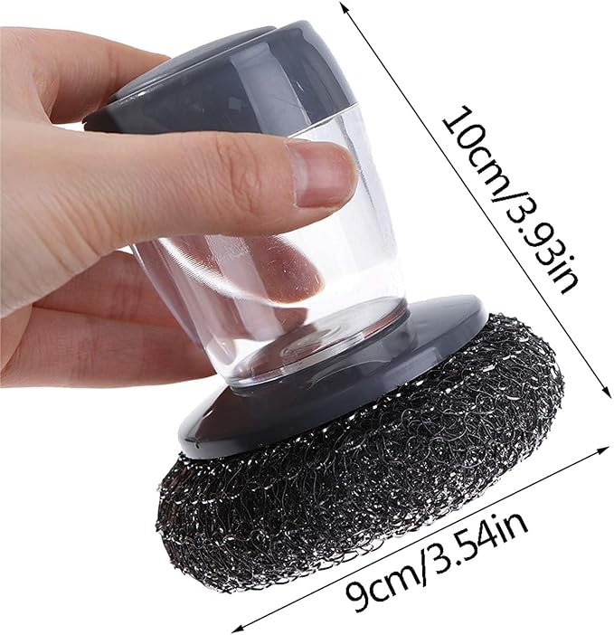 Magic Kitchen Sink Cleaning Scrubber with Soap Dispenser