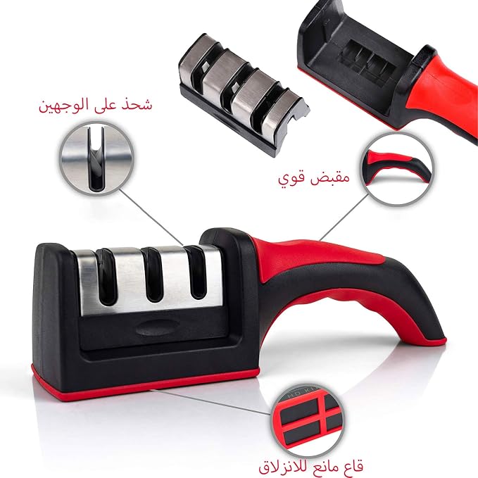 3-in-1 Knife Sharpener & Ceramic Peeler