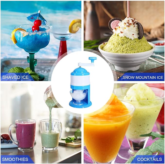 Mini Stainless Steel Ice Shaver Machine – Snow Ice Maker
