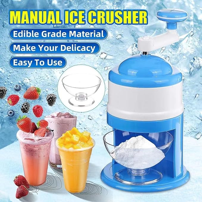 Mini Stainless Steel Ice Shaver Machine – Snow Ice Maker