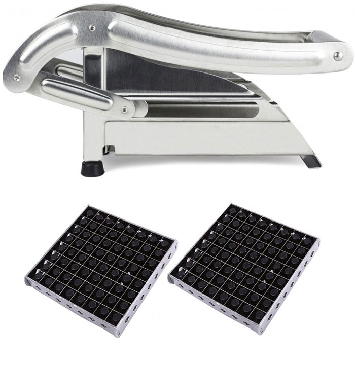 Stainless Steel French Fries Cutter – Quick & Easy Potato Slicer