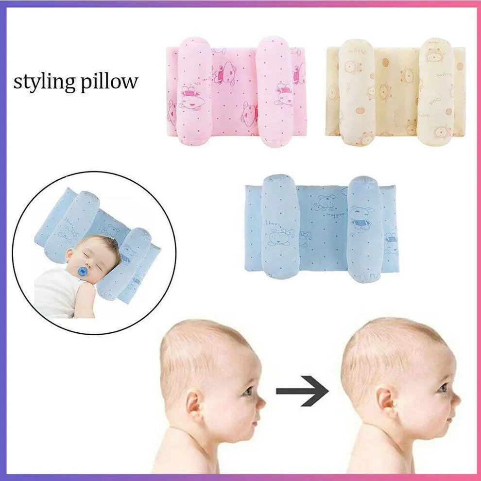 Adjustable Newborn Baby Head Shaping Pillow – Anti Flat Head Soft Support Cushion