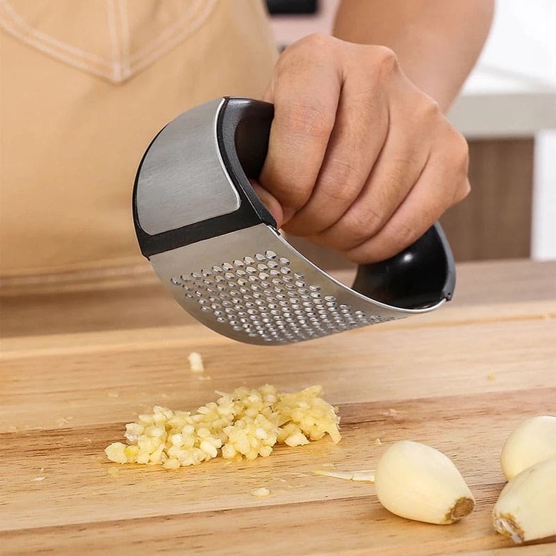 Stainless Steel Manual Garlic Press – Easy Garlic Crusher
