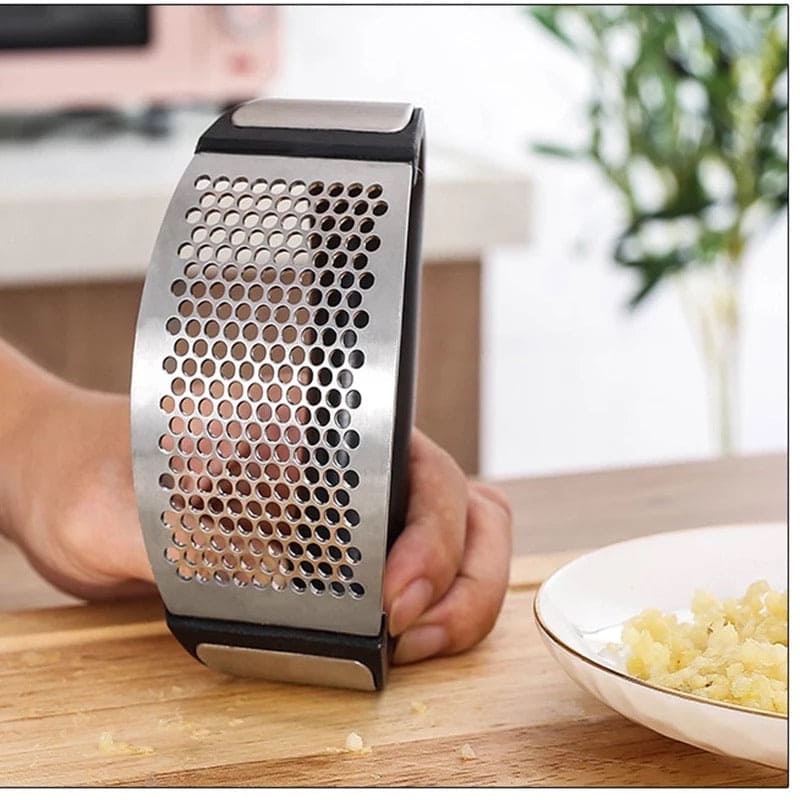 Stainless Steel Manual Garlic Press – Easy Garlic Crusher