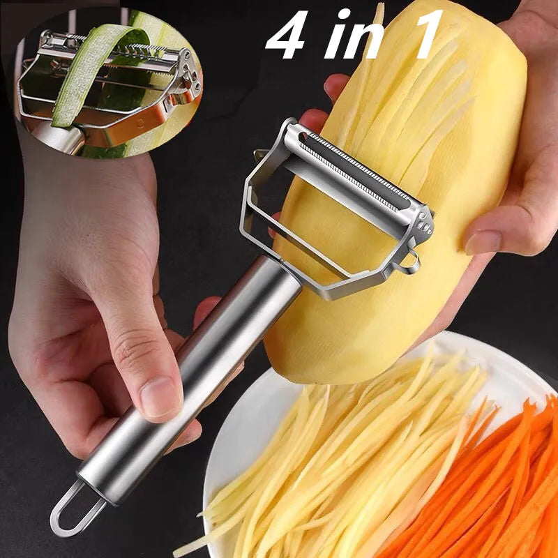 Stainless Steel Multi Peeler – Ergonomic & Easy to Use