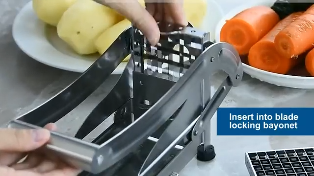 Stainless Steel French Fries Cutter – Quick & Easy Potato Slicer