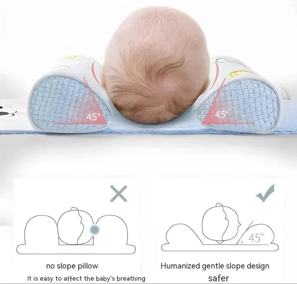 Adjustable Newborn Baby Head Shaping Pillow – Anti Flat Head Soft Support Cushion